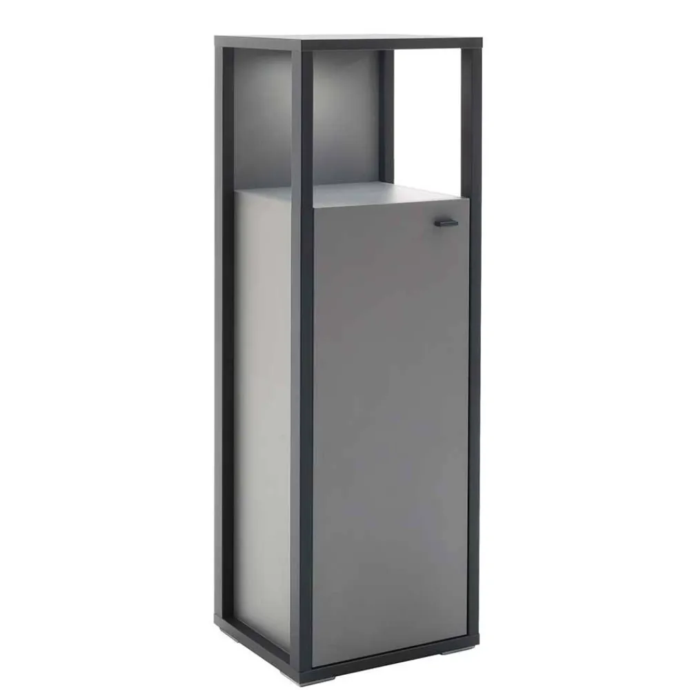 Wohnen Highboards<40x121x37 Schrank mit Fach und Tür - Ridona
