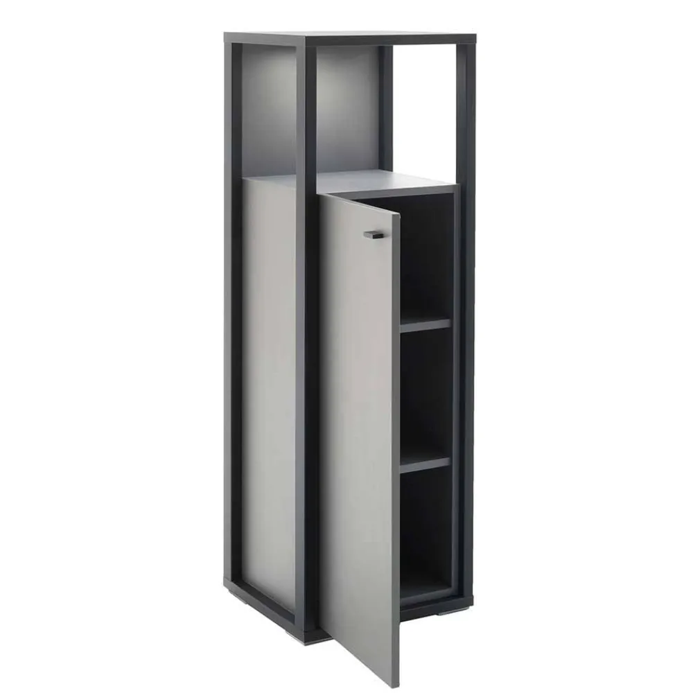 Wohnen Highboards<40x121x37 Schrank mit Fach und Tür - Ridona