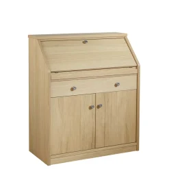 Wohnen Tische<88x101x44 Sekretär mit Eiche Furnier - Bruce
