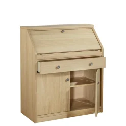 Wohnen Tische<88x101x44 Sekretär mit Eiche Furnier - Bruce