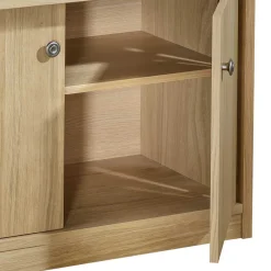 Wohnen Tische<88x101x44 Sekretär mit Eiche Furnier - Bruce