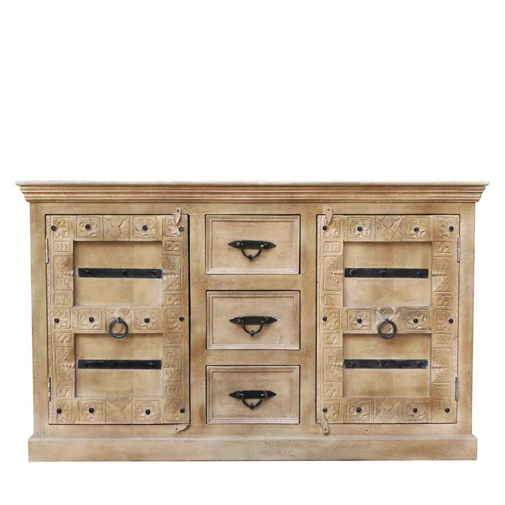 Wohnen Sideboards<150x90x45 Shabby Chic Sideboard in Grey Wash - Abid
