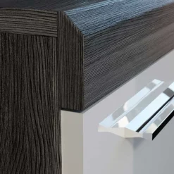 Wohnen Sideboards<165x85x37 Sideboard in Weiß HG & Grau - Nancys