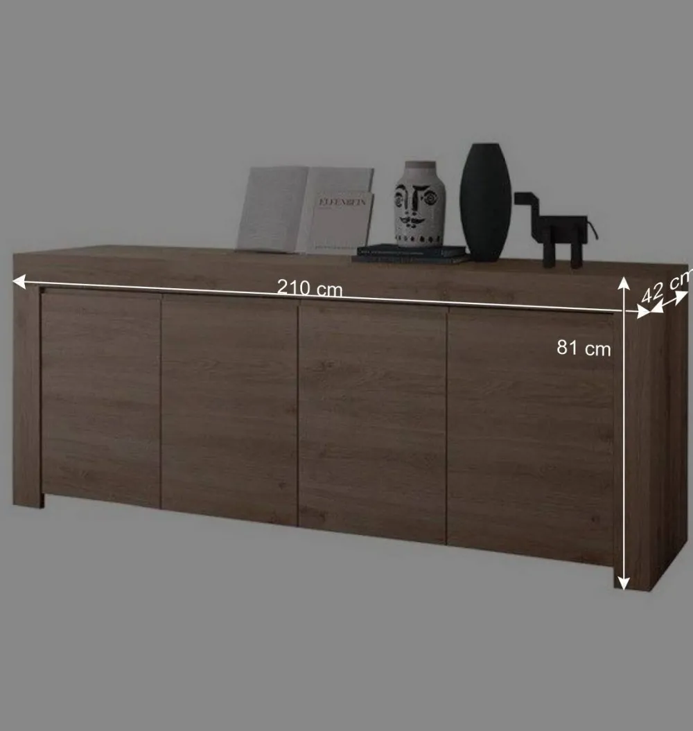 Wohnen Sideboards<210x81x42 Sideboard mit zwei Doppeltüren - Karika