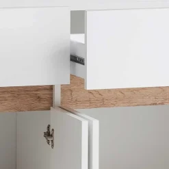 Wohnen Kommoden<112x85x33 Skandi Flurkommode in Weiß - Etravia