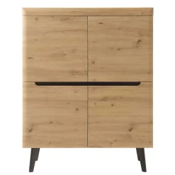 Wohnen Highboards<107x134x40 Skandi Highboard 4-türig - Olcian