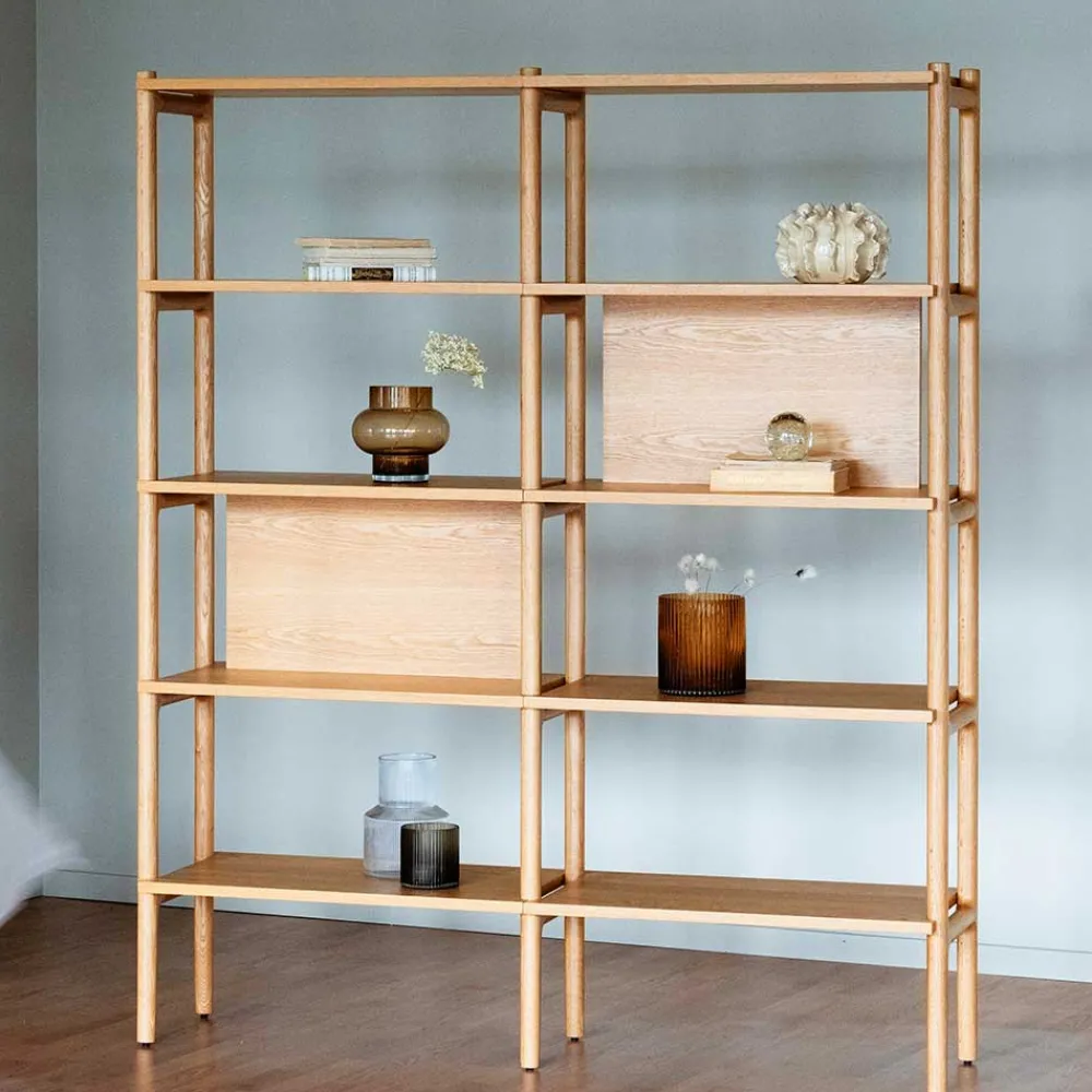 Wohnen Regale<140x166x36 Skandi Regal mit acht Fächern - Esman