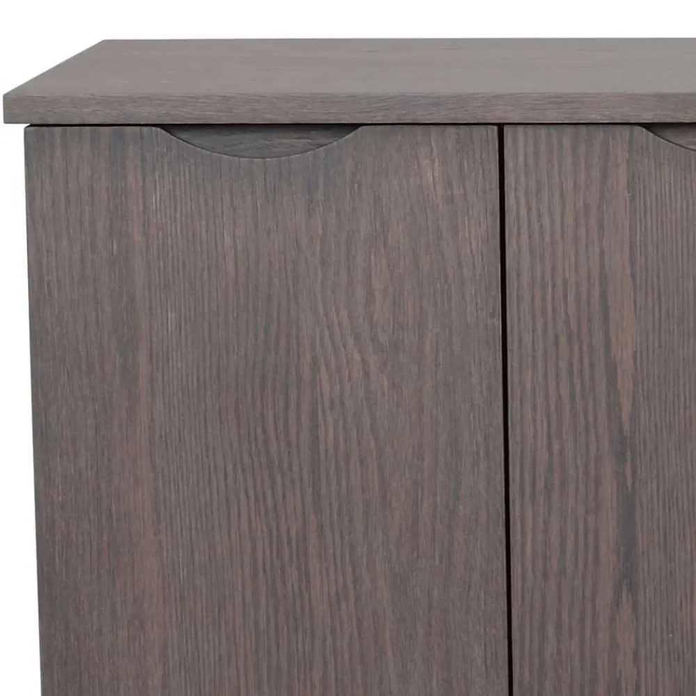 Wohnen Sideboards<150x85x40 Skandi Sideboard in Eiche Dunkelbraun - Lomarios