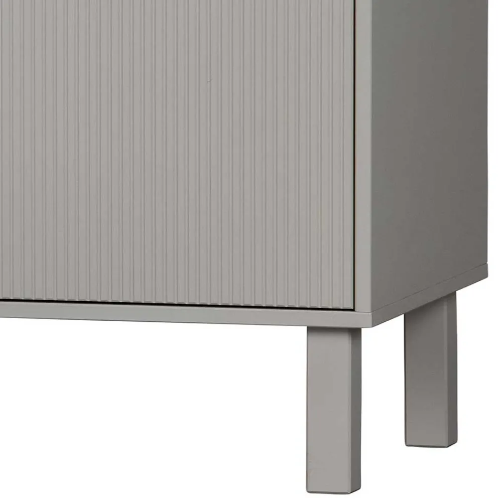 Wohnen Sideboards<160x78x46 Skandi Sideboard 4-türig in Grau - Huvina