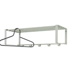 Wohnen Garderoben<70x19x29 Stahlgarderobe in Graugrün lackiert - Itulian