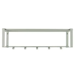 Wohnen Garderoben<70x19x29 Stahlgarderobe in Graugrün lackiert - Itulian