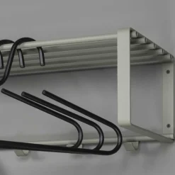 Wohnen Garderoben<70x19x29 Stahlgarderobe in Graugrün lackiert - Itulian