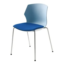 Wohnen Stühle<55x81x53 Stapel Stuhl in Blaugrau & Blau - Taly