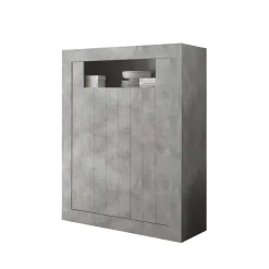 Wohnen Highboards<110x144x43 Türen-Highboard in Beton Dekor - Eman