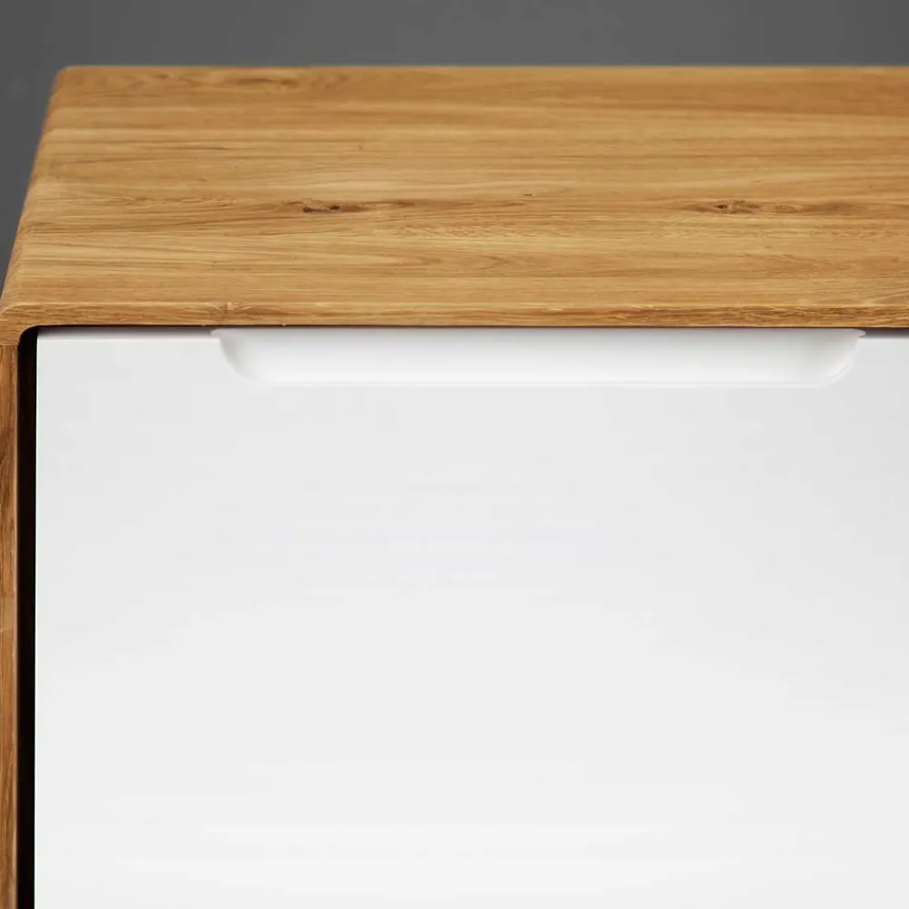 Wohnen Lowboards<134x63x40 3-türige Kommode aus Wildeiche Natur - Diesta