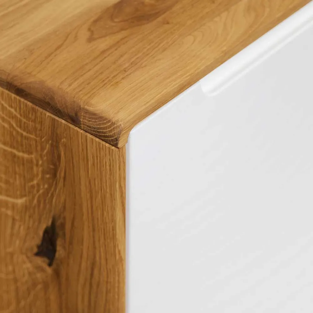 Wohnen Lowboards<134x63x40 3-türige Kommode aus Wildeiche Natur - Diesta