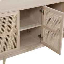 Wohnen Tv & Hifi-Möbel|Lowboards<100x65x36 2-türige Kommode mit drei offenen Fächern - Oncinasa