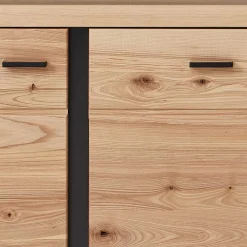 Wohnen Highboards<123x121x42 3-türiges Highboard teilmassiv - Latenda