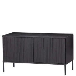 Wohnen Lowboards<100x56x44 2-türiges TV Board in Schwarz - Gelvins