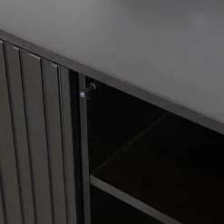 Wohnen Lowboards<100x56x44 2-türiges TV Board in Schwarz - Gelvins