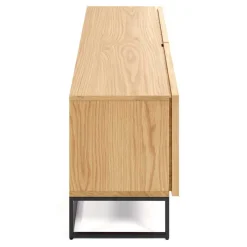 Wohnen Tv & Hifi-Möbel|Lowboards<112x51x42 2-türiges TV Lowboard in Eiche - Ravilon