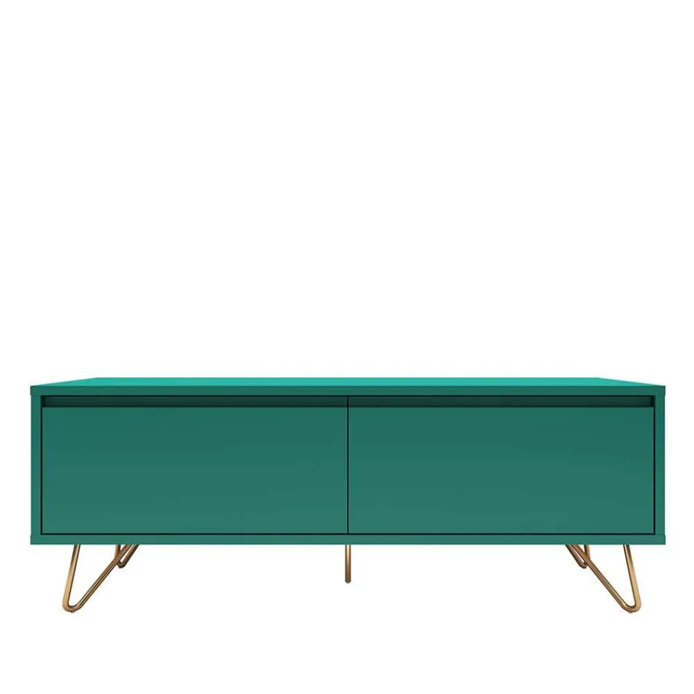 Wohnen Tv & Hifi-Möbel|Lowboards<120x45x40 TV Board in Grün lackiert - Ricriava