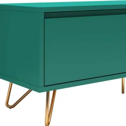 Wohnen Tv & Hifi-Möbel|Lowboards<120x45x40 TV Board in Grün lackiert - Ricriava