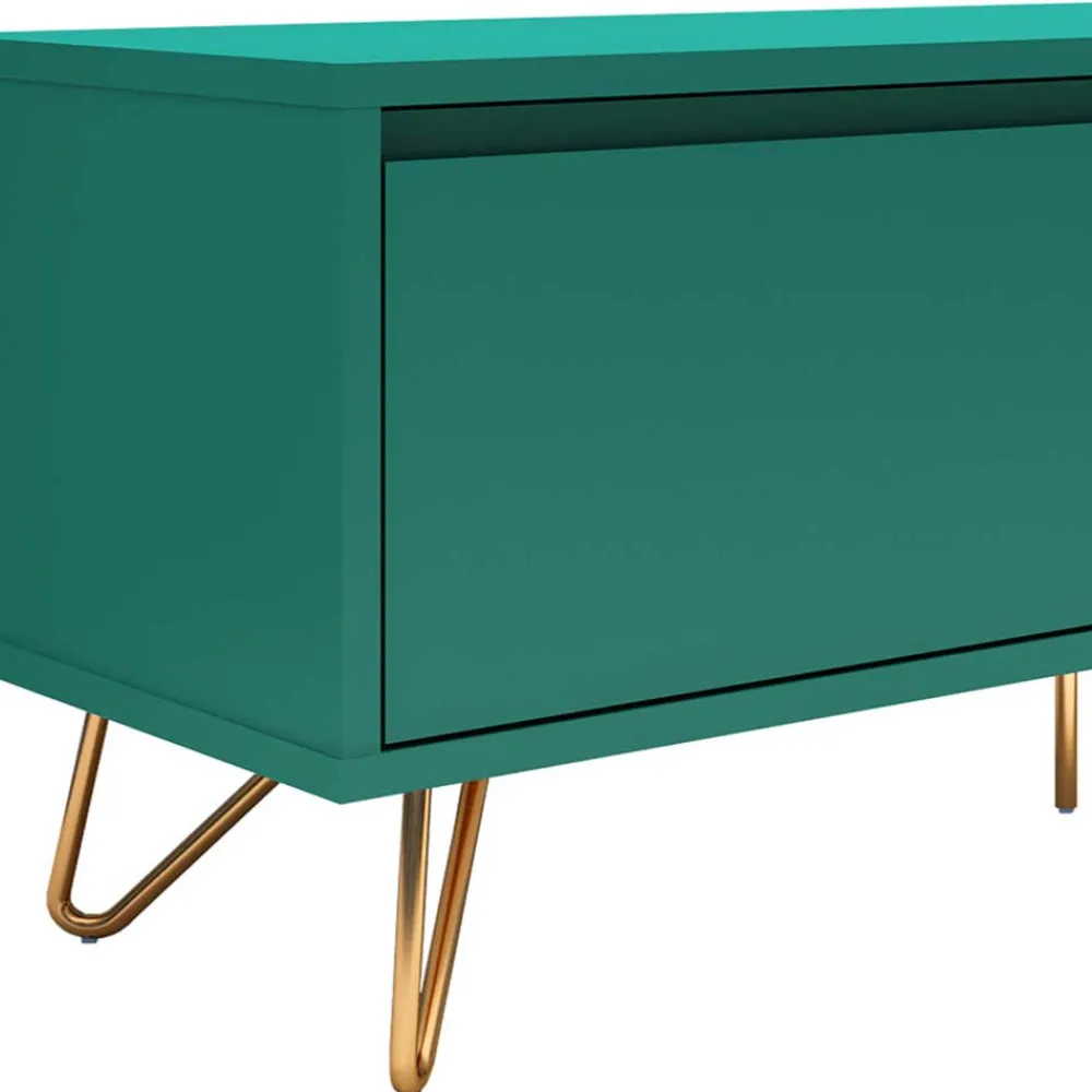Wohnen Tv & Hifi-Möbel|Lowboards<120x45x40 TV Board in Grün lackiert - Ricriava