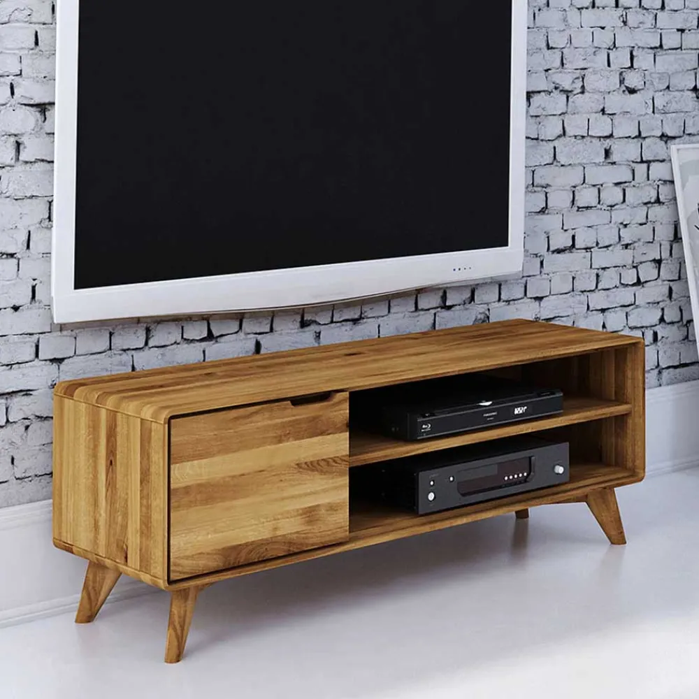 Wohnen Tv & Hifi-Möbel|Lowboards<134x48x40 TV Element aus geölter Wildeiche - Eavy