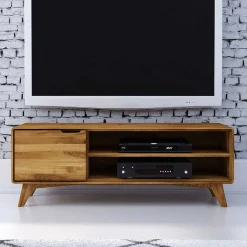 Wohnen Tv & Hifi-Möbel|Lowboards<134x48x40 TV Element aus geölter Wildeiche - Eavy