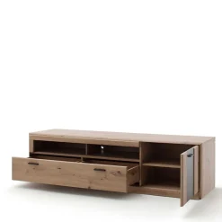 Wohnen Tv & Hifi-Möbel|Lowboards<179x50x51 TV Element in Eichefarben & Grau - Larinca
