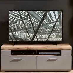 Wohnen Tv & Hifi-Möbel|Lowboards<140x51x47 TV Element in Grau & Eiche - Fraguca
