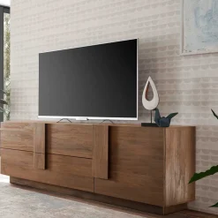 Wohnen Lowboards|Tv & Hifi-Möbel<181x63x44 TV Kommode in Holzoptik - Basento