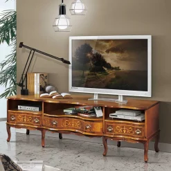 Wohnen Lowboards<169x60x37 TV Lowboard im Barockstil - Motiz