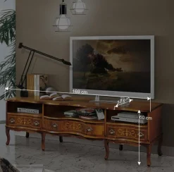 Wohnen Lowboards<169x60x37 TV Lowboard im Barockstil - Motiz
