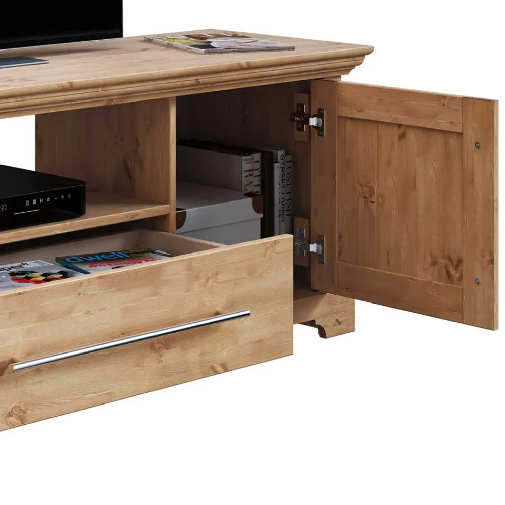 Wohnen Tv & Hifi-Möbel|Lowboards<171x52x39 TV Lowboard im Landhaus Stil - Noellisa