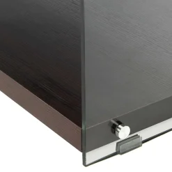 Wohnen Tv & Hifi-Möbel|Lowboards<120x45x60 TV Lowboard in Walnuss & Transparent - Adlona