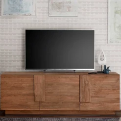 Wohnen Tv & Hifi-Möbel|Lowboards<181x63x44 TV Lowboard mit drei Türen - Basento
