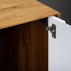Wohnen Tv & Hifi-Möbel|Lowboards<180x48x40 TV Möbel in Wildeiche & Weiß - Diesta