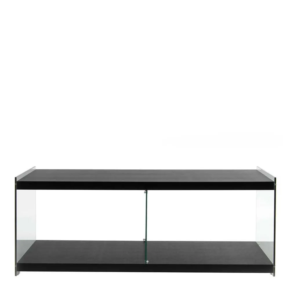 Wohnen Tv & Hifi-Möbel|Lowboards<120x45x60 TV Regal in Schwarz lackiert - Voreno
