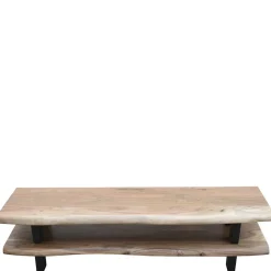Wohnen Tv & Hifi-Möbel|Lowboards<140x36x40 TV Tisch aus Akazie Massivholz - Varabera