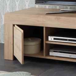 Wohnen Tv & Hifi-Möbel|Lowboards<138x44x42 TV Unterschrank in Eichefarben - Karika