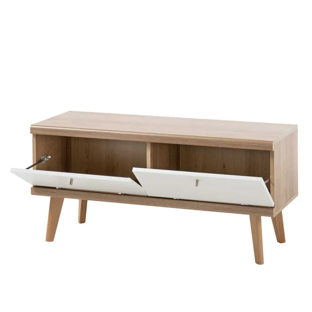 Wohnen Lowboards<107x50x40 TV Unterschrank mit Klappfächern - Cablos