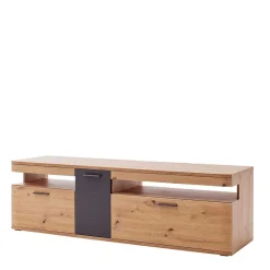 Wohnen Tv & Hifi-Möbel|Lowboards<180x55x50 TV Unterschrank zweifarbig - Vecenda
