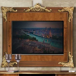 Wohnen Tv & Hifi-Möbel<150x130x6 TV Wandpaneel im Itaiienischen Stil - Carlenna