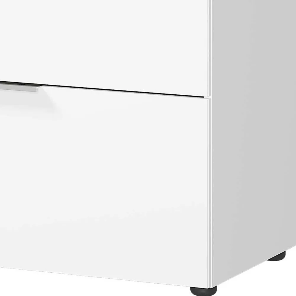 Wohnen Kommoden<83x101x42 Vier-Schubladen-Kommode in Weiß - Thima