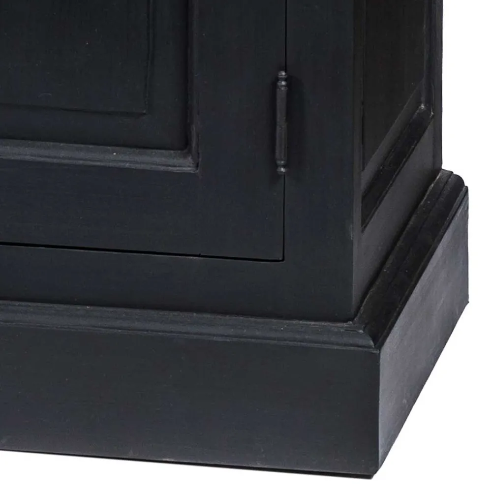 Wohnen Sideboards<220x96x53 Vintage Design Anrichte in Schwarz - Niovan