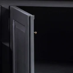 Wohnen Sideboards<220x96x53 Vintage Design Anrichte in Schwarz - Niovan