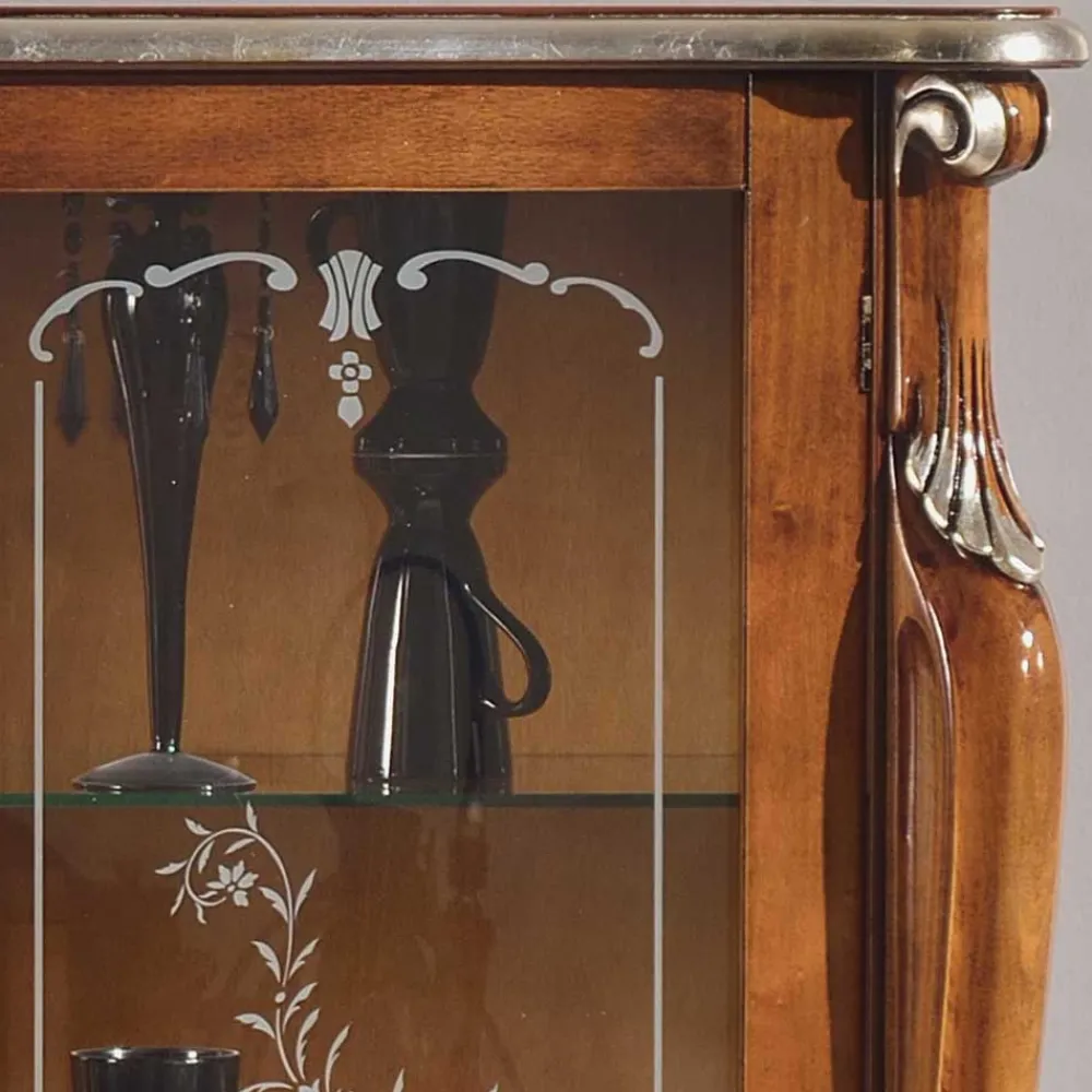 Wohnen Highboards<107x120x40 Vitrine im Italienischen Stil - Carlenna
