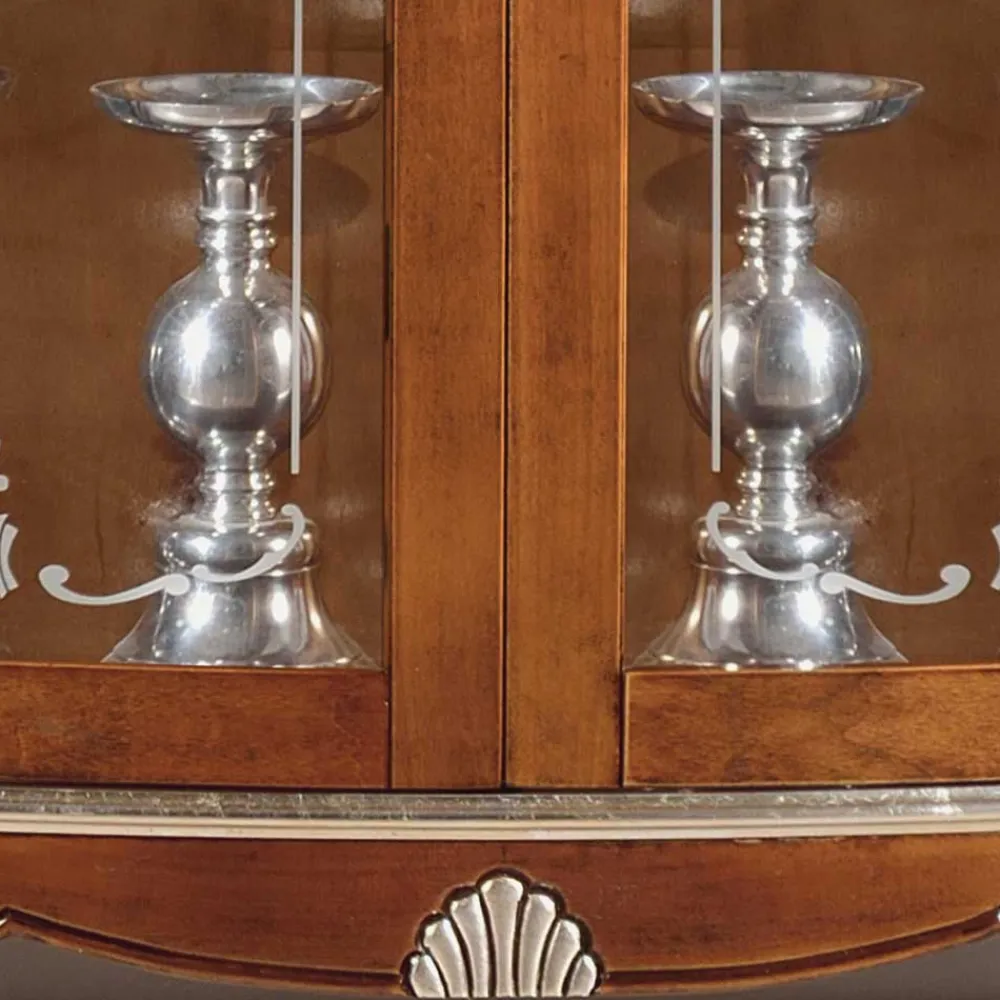 Wohnen Highboards<107x120x40 Vitrine im Italienischen Stil - Carlenna